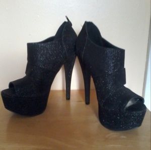 NWOTSparkly Black Platform Shoes